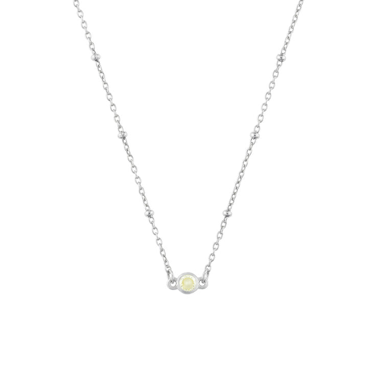 Novemeber FYB Jewelry sterling silver birthstone necklace available at Be Charmed.