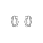 Silver FYB Anna Huggies earrings in  sterling silver – Available at Be Charmed
