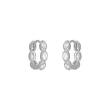 Silver FYB Anna Huggies earrings in  sterling silver – Available at Be Charmed