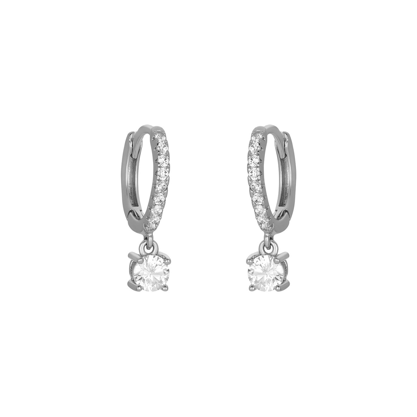 Silver FYB Whitney Huggies in  sterling silver – Available at Be Charmed