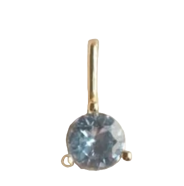 March FYB Birthstone Gold Charm Necklace – elegant personalized jewelry featuring a gold-plated charm and sparkling birthstone. Available at Be Charmed.