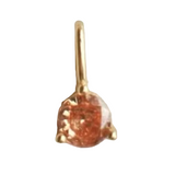 November FYB Birthstone Gold Charm Necklace – elegant personalized jewelry featuring a gold-plated charm and sparkling birthstone. Available at Be Charmed.