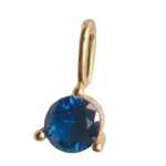 September FYB Birthstone Gold Charm Necklace – elegant personalized jewelry featuring a gold-plated charm and sparkling birthstone. Available at Be Charmed.
