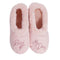 Faceplant Dreams Rosé Footsies plush slippers in pink available at Be Charmed.