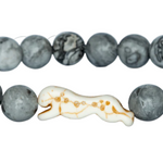Cloudburst Fahlo Cheetah Sprint Bracelet with cheetah charm and fixed-size band. Track a real cheetah and support conservation. Available at Be Charmed