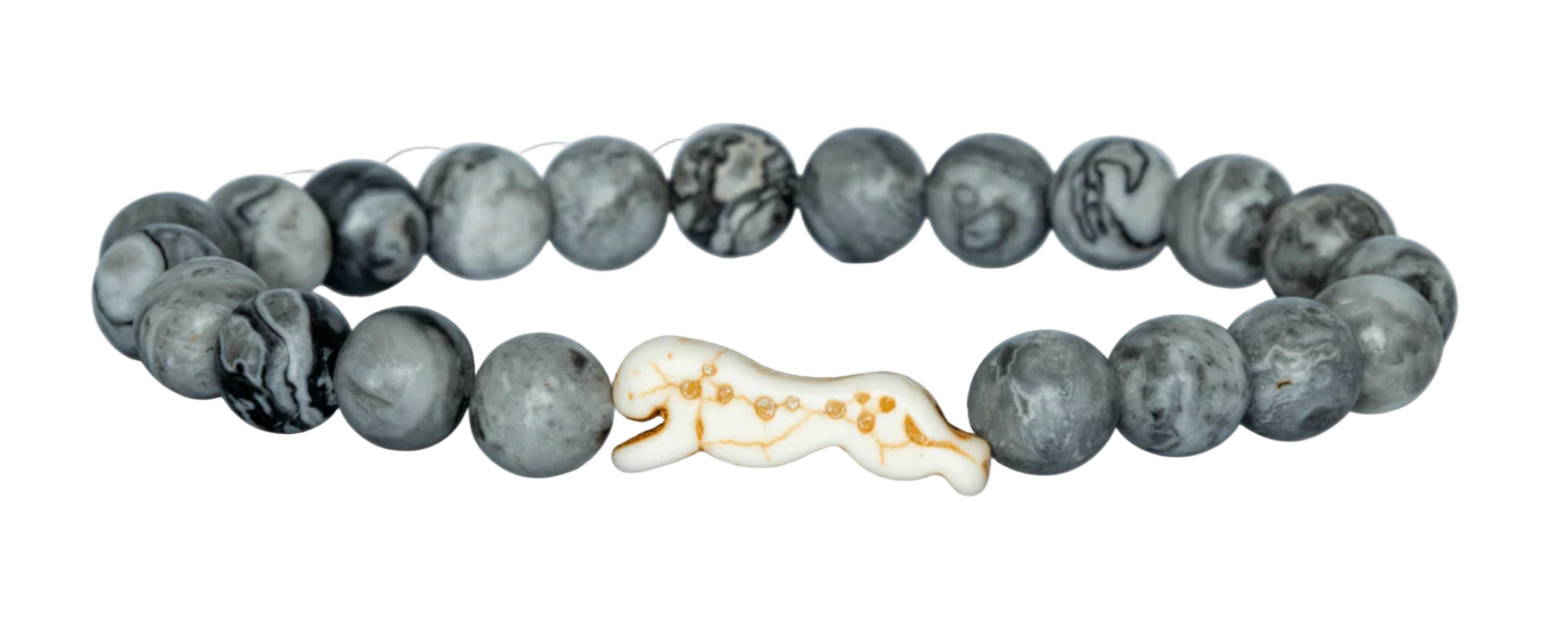 Cloudburst Fahlo Cheetah Sprint Bracelet with cheetah charm and fixed-size band. Track a real cheetah and support conservation. Available at Be Charmed