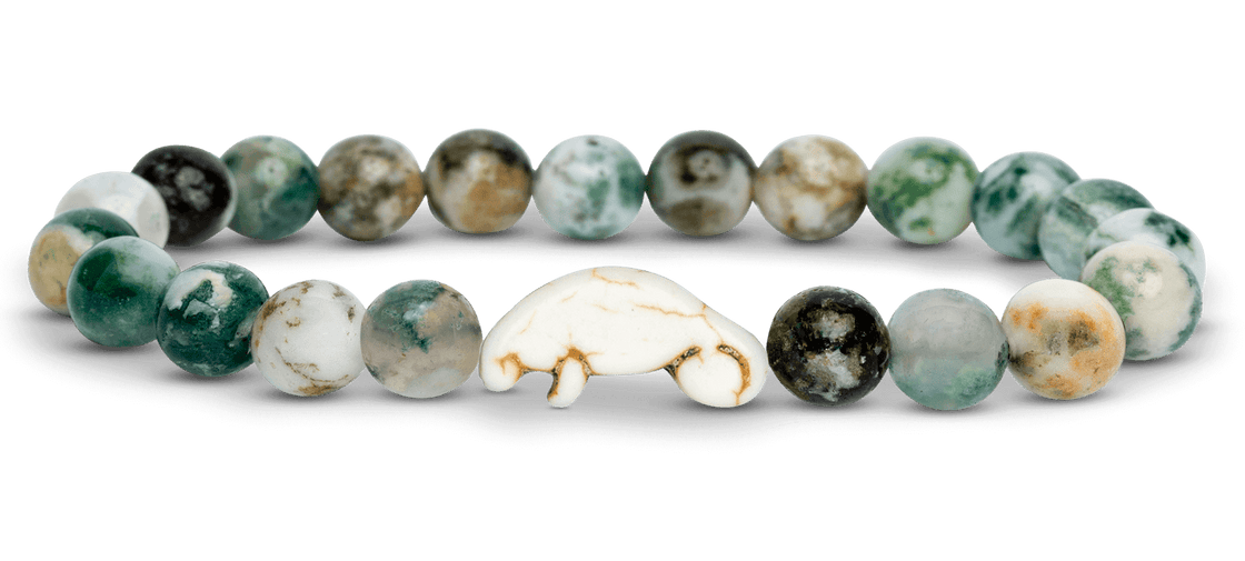 Fahlo Seagrass Green The Manatee Drift Bracelet