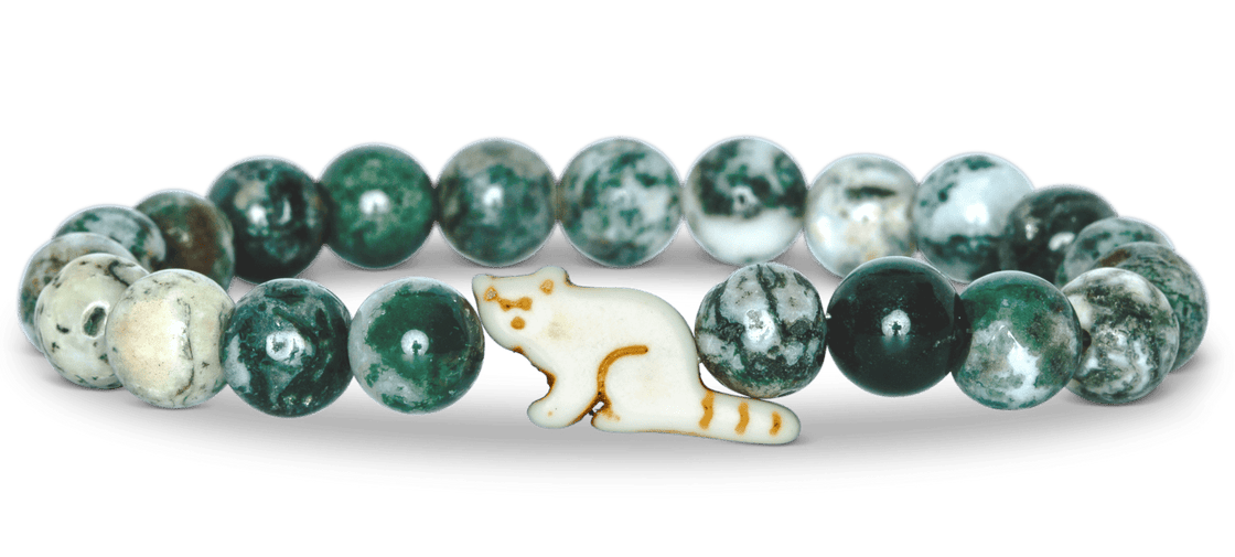 Fahlo The Red Panda Dash Bamboo Bracelet. Track a real red panda and support wildlife conservation. Adventure jewelry available at Be Charmed.