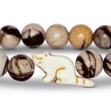 Fahlo The Red Panda Dash Himalaya Stone Bracelet. Track a real red panda and support wildlife conservation. Adventure jewelry available at Be Charmed.