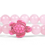 Coral Reef Fahlo The Turtle Journey Bracelet with turtle charm and adjustable band. Meaningful jewelry gift. Available at Be Charmed