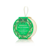 Spongellé festive morning product with green packaging and white background. Available at Be Charmed