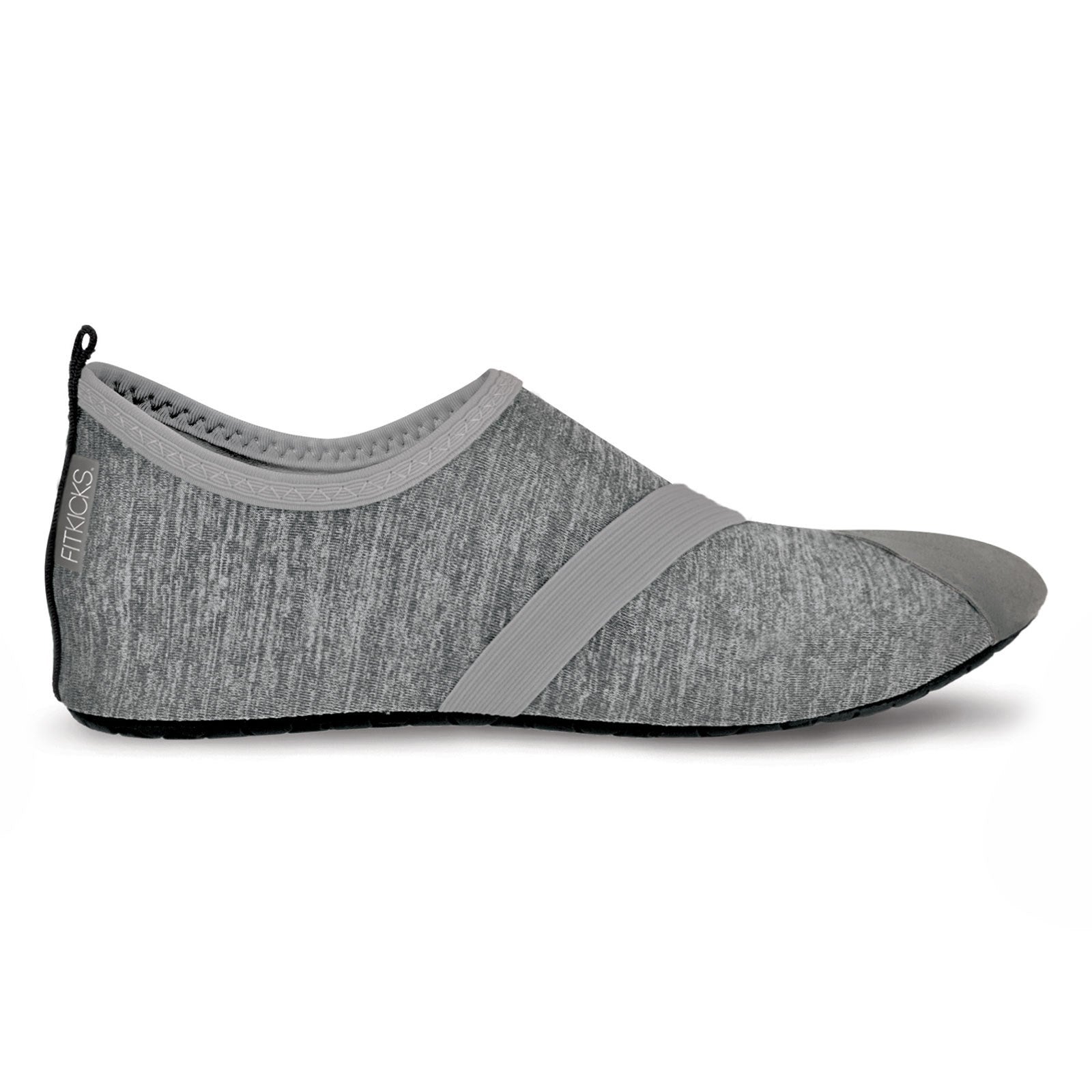 Gray FitKicks foldable active lifestyle shoes available at Be Charmed.