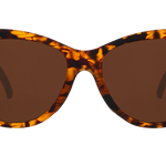 Front view of Goodr Catwalk’s Meow sunglasses – stylish polarized no-slip frames with runway flair — Available at Be Charmed