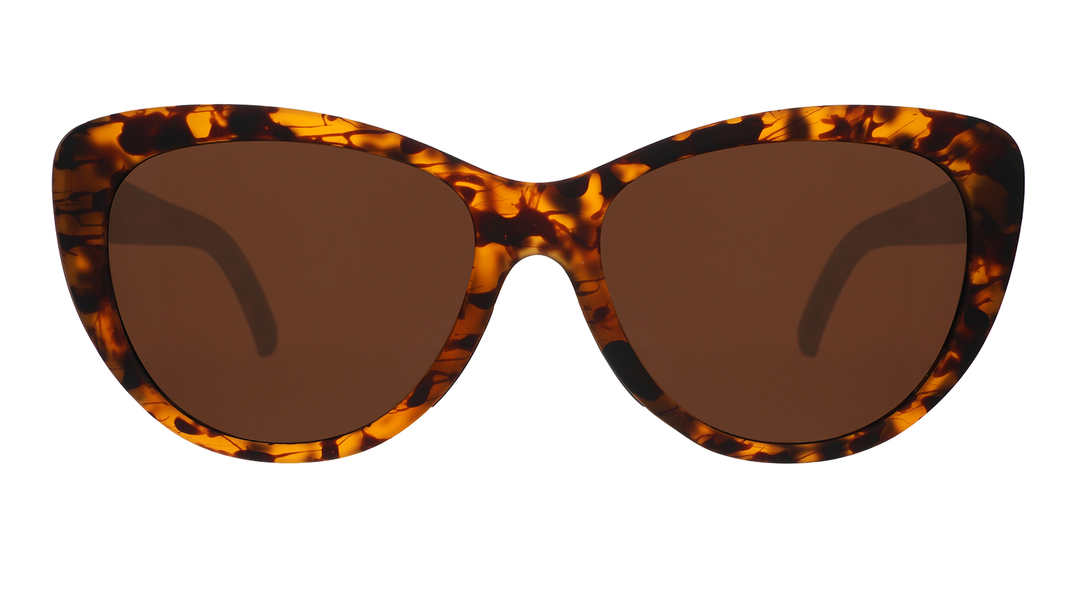 Front view of Goodr Catwalk’s Meow sunglasses – stylish polarized no-slip frames with runway flair — Available at Be Charmed