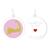 Front & Back of Lola gold Cape Cod pendant necklace with classic coastal-inspired design, elegant everyday jewelry, Available at Be Charmed
