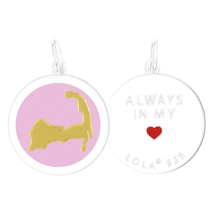 Front & Back of Lola gold Cape Cod pendant necklace with classic coastal-inspired design, elegant everyday jewelry, Available at Be Charmed