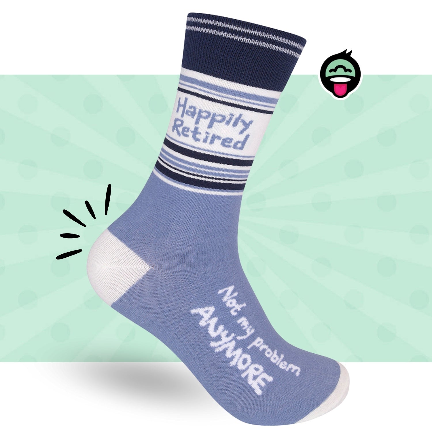 Funatic Happily Retired Socks