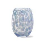 Tag Confetti Stemless Wine Light Blue