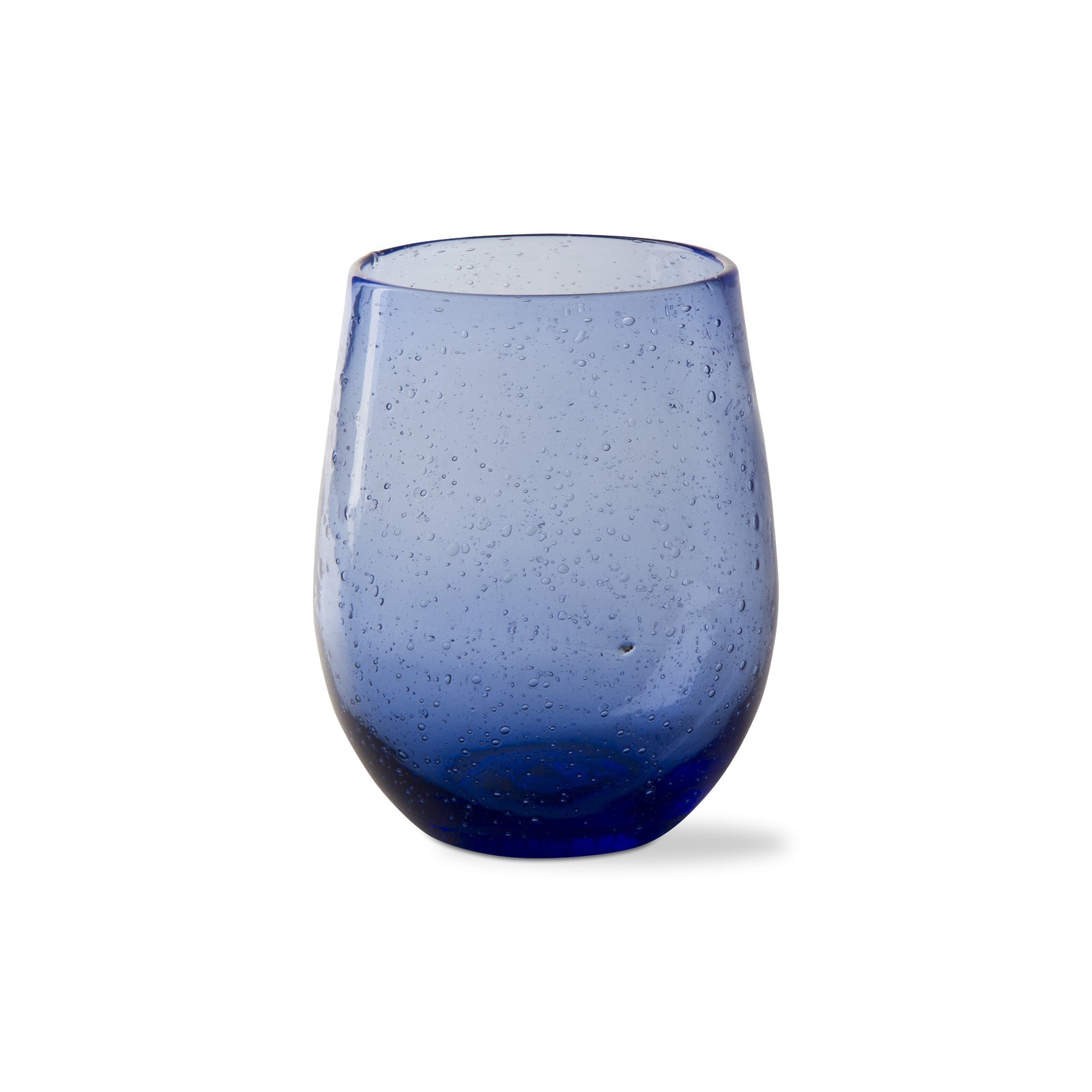 Tag Bubble Glass Stemless Wine Navy