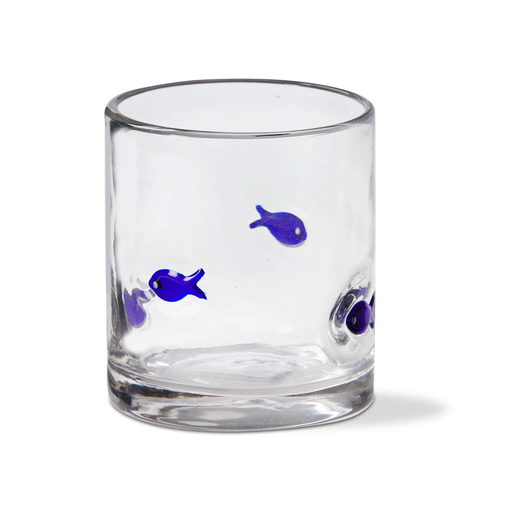 Tag Double Old Fashioned Glass Fish 