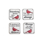 Ganz Cardinal “A Visitor from Heaven” Charm Token. Symbol of love and remembrance for lost loved ones. Thoughtful sympathy gift. Available at Be Charmed.