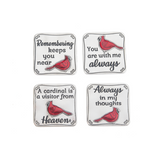 Ganz Cardinal “A Visitor from Heaven” Charm Token. Symbol of love and remembrance for lost loved ones. Thoughtful sympathy gift. Available at Be Charmed.