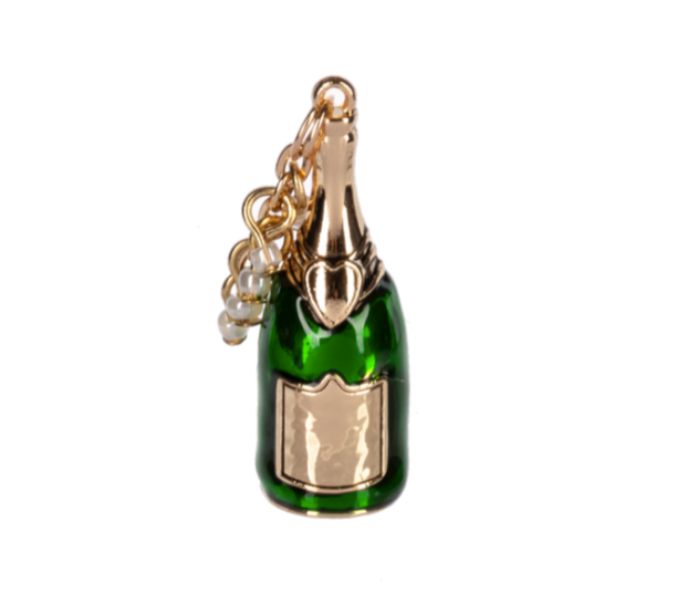 Ganz Pop The Bubbly Charm. Festive champagne-themed charm symbolizing joy and celebration. Perfect gift for special occasions. Available at Be Charmed.