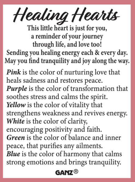 Ganz Healing Hearts Product card. Available at Be Charmed. 