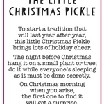 Ganz The Little Christmas Pickle Ornament Charm Card. Available at Be Charmed. 