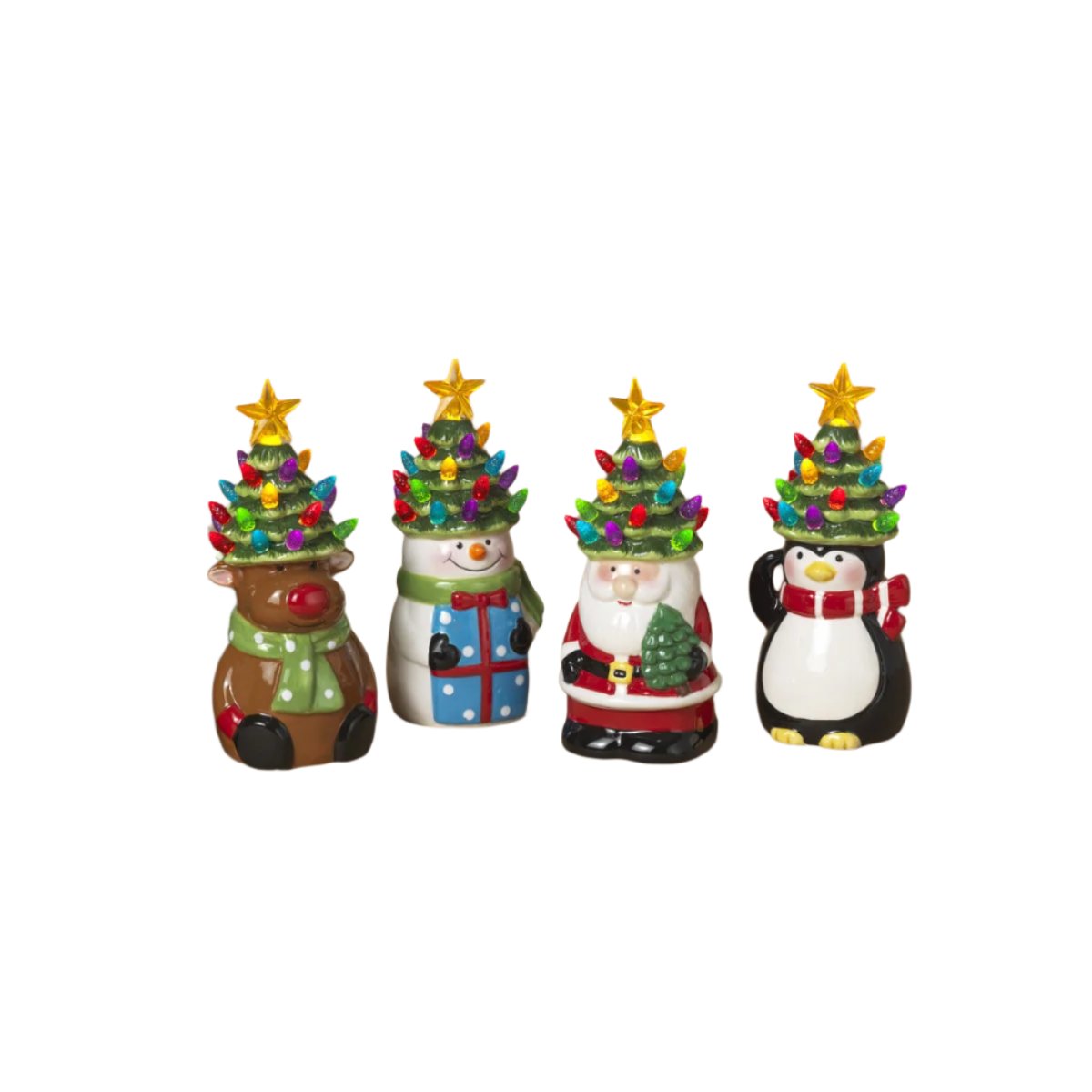 Gerson 7" Lighted Dolomite Holiday Figurine