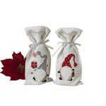 Gerson Fabric Christmas Gnome Wine bag