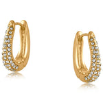 Big Metal London Sofia Small Hoop Earrings in polished gold , lightweight and made from recycled brass – hypoallergenic and nickel-free – Available at Be Charmed