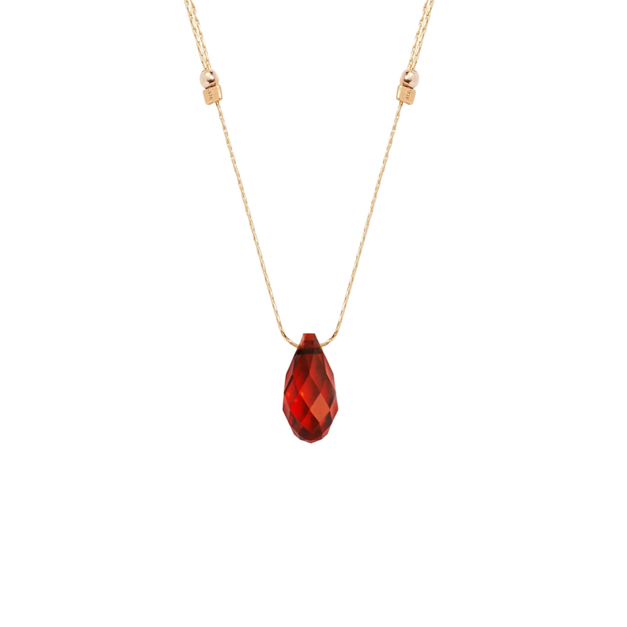 Gold &LIVY Siam Hyevibe Crystal Slider Necklace, available at Be Charmed