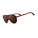 Goodr aviator-style sunglasses named "Amelia Earhart Ghosted Me" with polarized lenses and matte black frames—fashion meets function at Be Charmed.