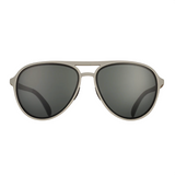 Goodr Aviator sunglasses with dark lenses on a white background. Available at Be Charmed