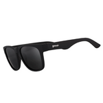 Goodr Hooked On Onyx sunglasses featuring matte black frames, polarized lenses, and a no-slip, no-bounce design—performance meets style at Be Charmed.