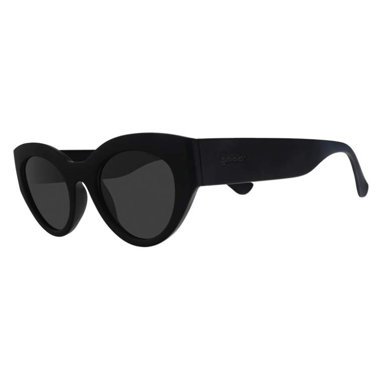 Goodr In My Cosmic Era sunglasses with galaxy-inspired frames, mirrored polarized lenses, and no-slip fit—perfect for bold, active style at Be Charmed.