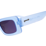 Goodr Lost Highway Desert Mirage sunglasses with polarized lenses and sleek desert-inspired frames—perfect for sports or style, available at Be Charmed.