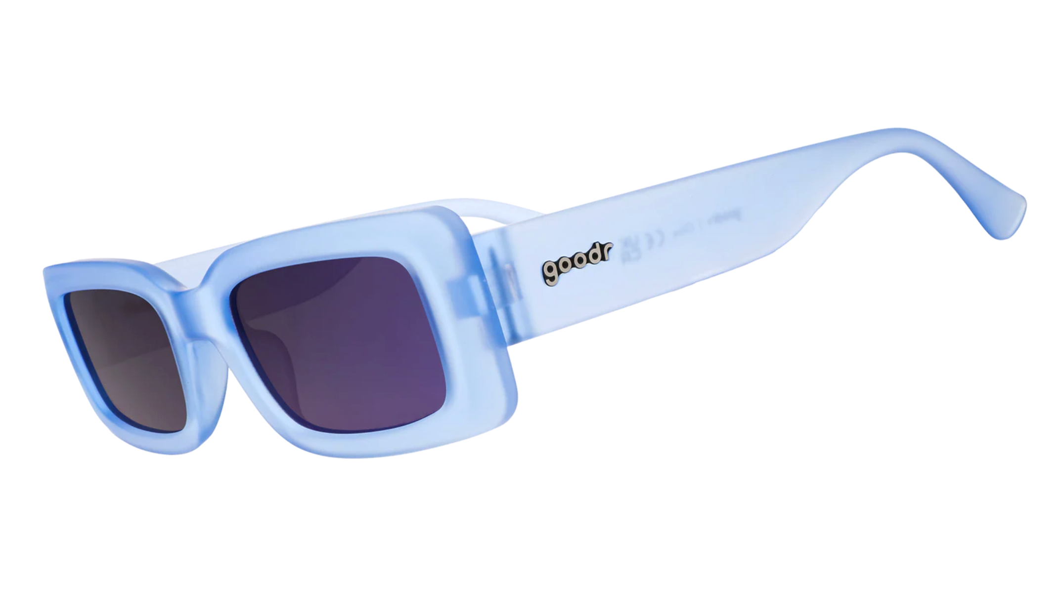 Goodr Lost Highway Desert Mirage sunglasses with polarized lenses and sleek desert-inspired frames—perfect for sports or style, available at Be Charmed.