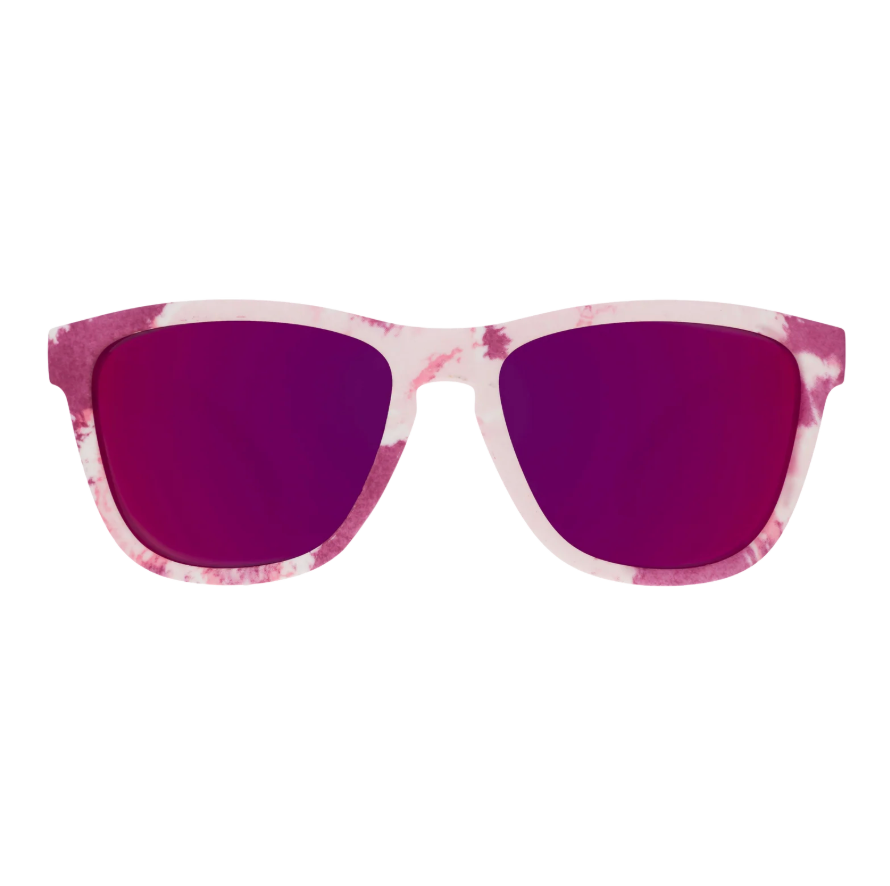 Front View Goodr OMG, I Could Just Dye! sunglasses, available at Be Charmed.