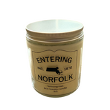 Green Koala Entering Norfolk Inc. 1870 8 oz Candle available at Be Charmed 