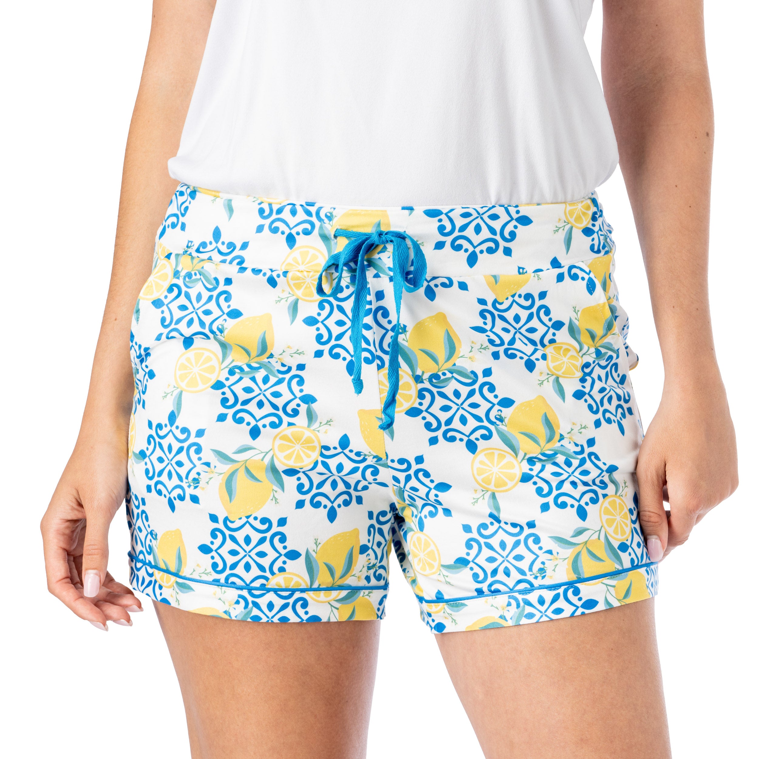 Hello Mello Sleepless in Santorini Lazy Daisy Shorts