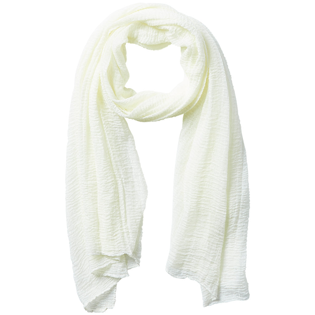 Hadley Wren Ivory Insect Shield Scarf – Stylish and insect-repellent, available at Be Charmed.