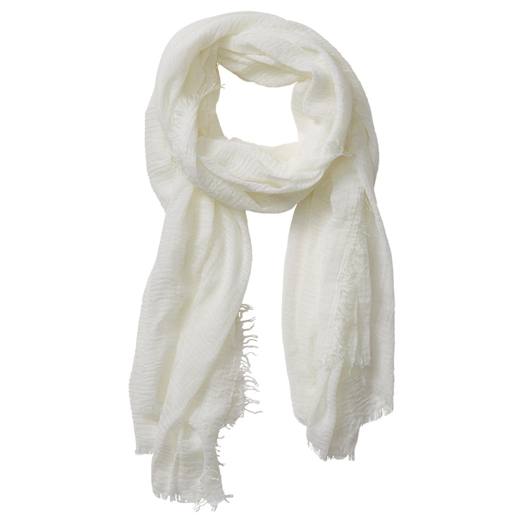  Hadley Wren Ivory Scarf – Lightweight and versatile, perfect for layering any season, available at Be Charmed.