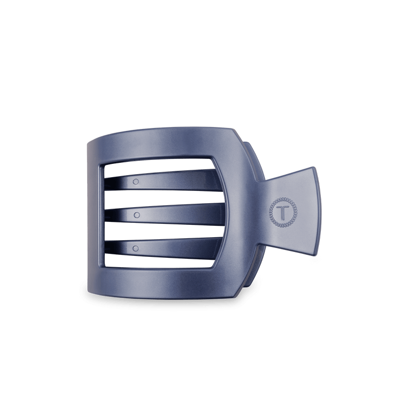 Hampton Bay Flat Square Hair Clip with bendable teeth and sleek strong hold—available at Be Charmed.
