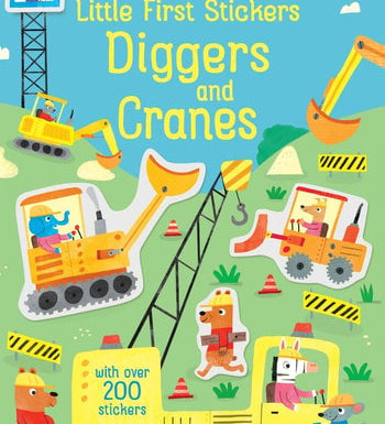 Harper Collins Little First Stickers Book Diggers and Cranes