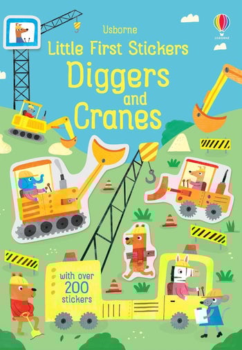 Harper Collins Little First Stickers Book Diggers and Cranes
