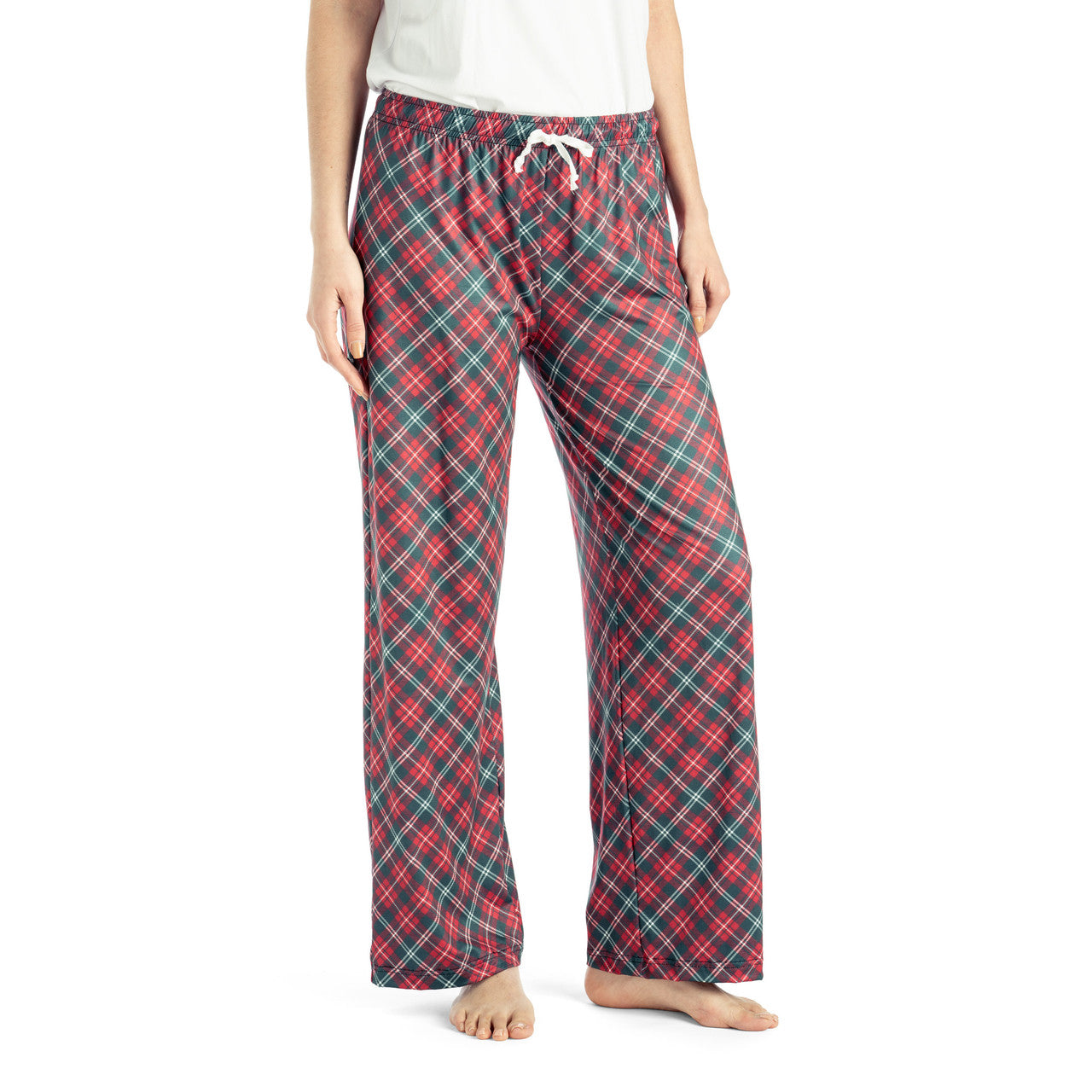 Hello Mello Holiday Lounge Pants – All Wrapped Up design, cozy festive pajama pants perfect for lounging or gifting, available at Be Charmed.