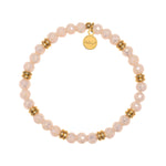Help by TJ Beige Crystal Bracelet Soul Stacker Gold