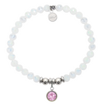 Help by TJ June White Crystal Birthstone